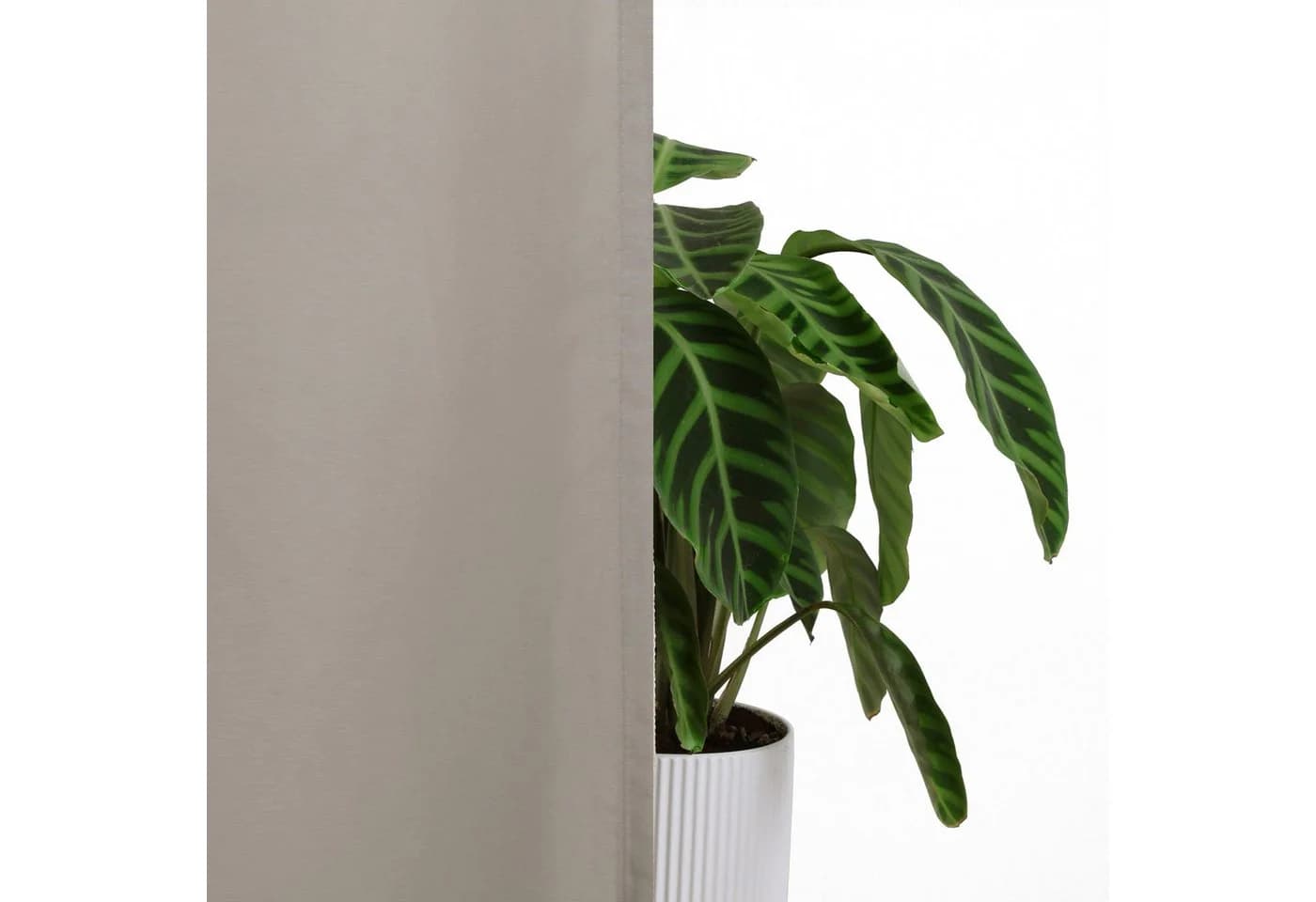 OTTO home Vorhang Raja, Gardinen mit Kräuselband, Vorhänge Wohnzimmer (2 St), Blickdicht, Polyester, 2er-Set, Bestseller, Einfarbig, Modern, Pflegeleicht, Mikrofaser - Bild 5
