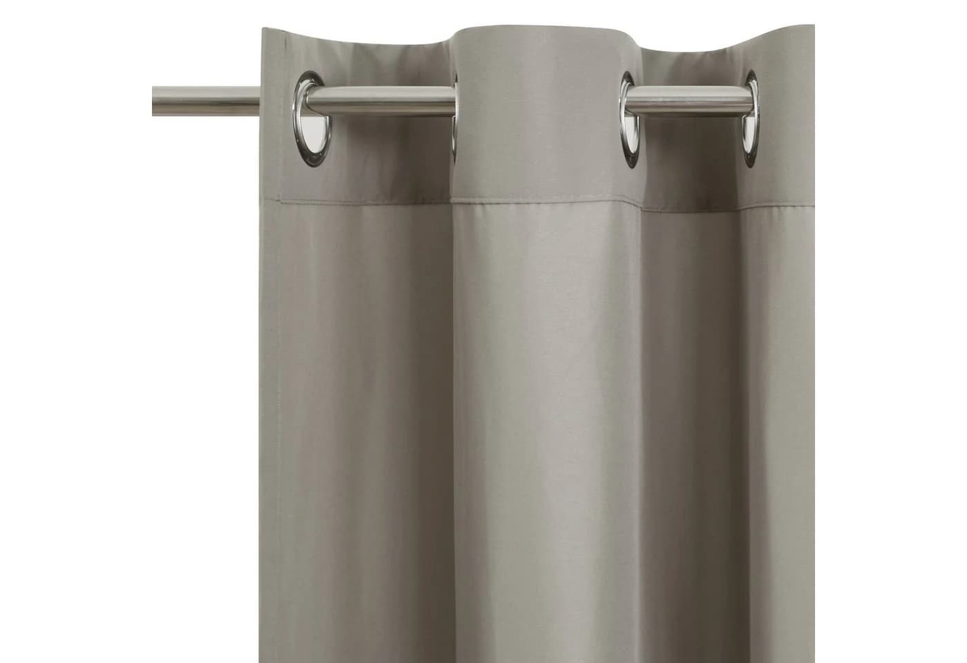 Vorhang MY HOME Raja 2er-Pack Grau Blickdichtes Material - Bild 4