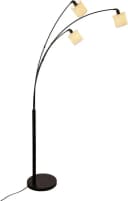OTTO HOME Stehlampe Avveline Schwarz Beige 3-flammig Textil Bild 1