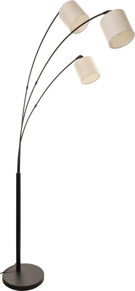 OTTO HOME Stehlampe Avveline Schwarz Beige 3-flammig Textil - Bild 3