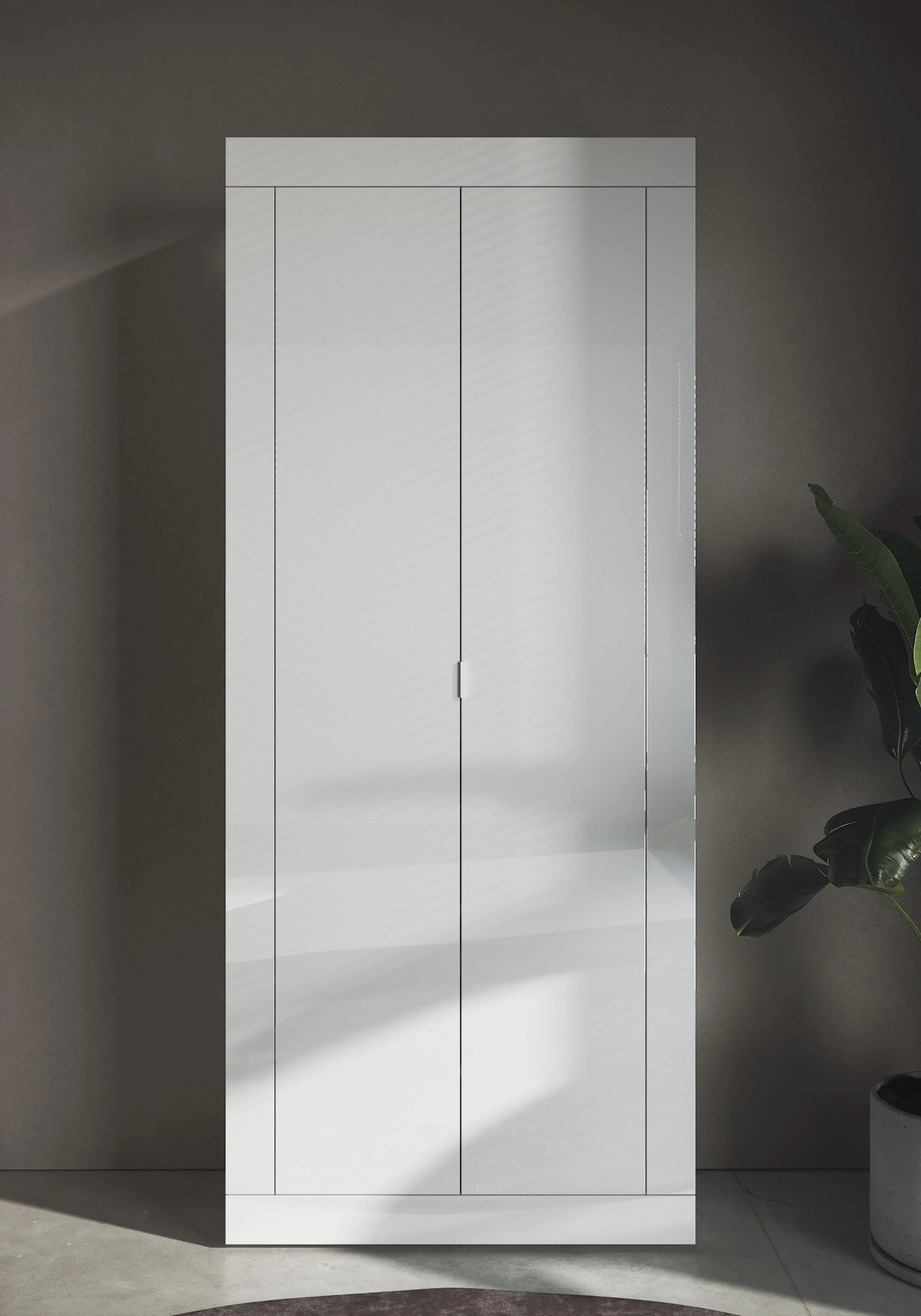 Home Affaire Garderobenschrank Weiß Hochglanz Modern - Bild 5