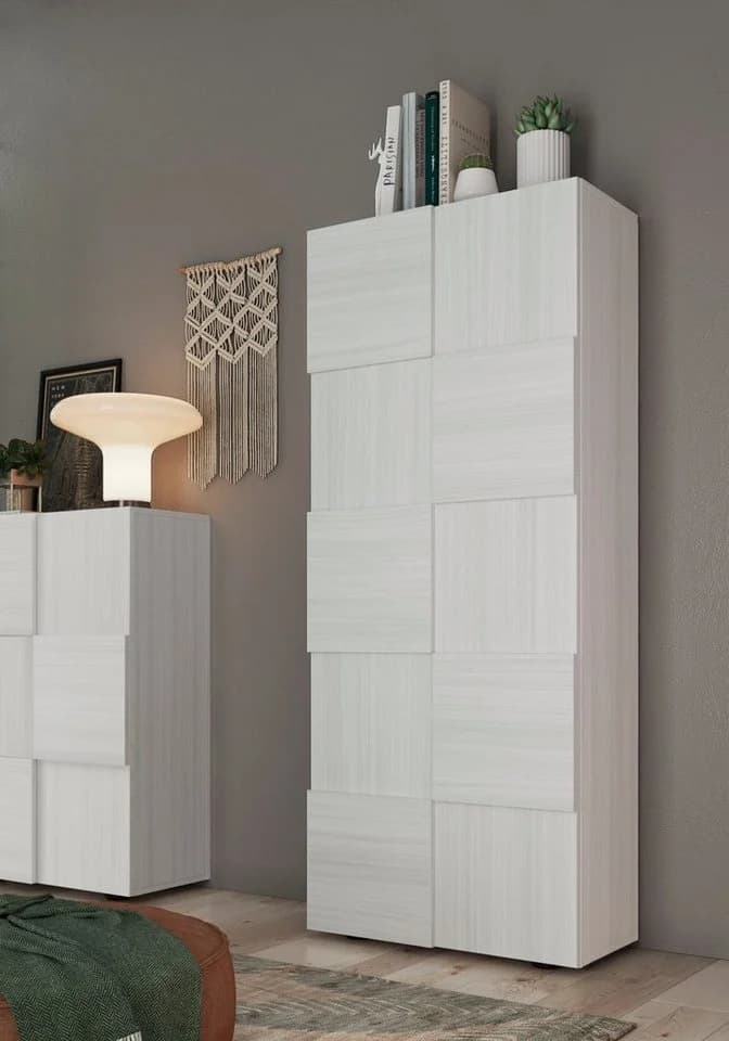 HOME AFFAIRE Garderobenschrank Dama Grau Eucalipto 3D-Optik - Bild 2