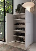 HOME AFFAIRE Schuhschrank Dama Weiß Hochglanz 2-Türig Bild 4