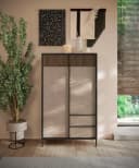Home Affaire Highboard Everest 177 cm Grau Lehmfarben Soft-Close Bild 2