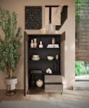 Home Affaire Highboard Everest 177 cm Grau Lehmfarben Soft-Close Bild 3
