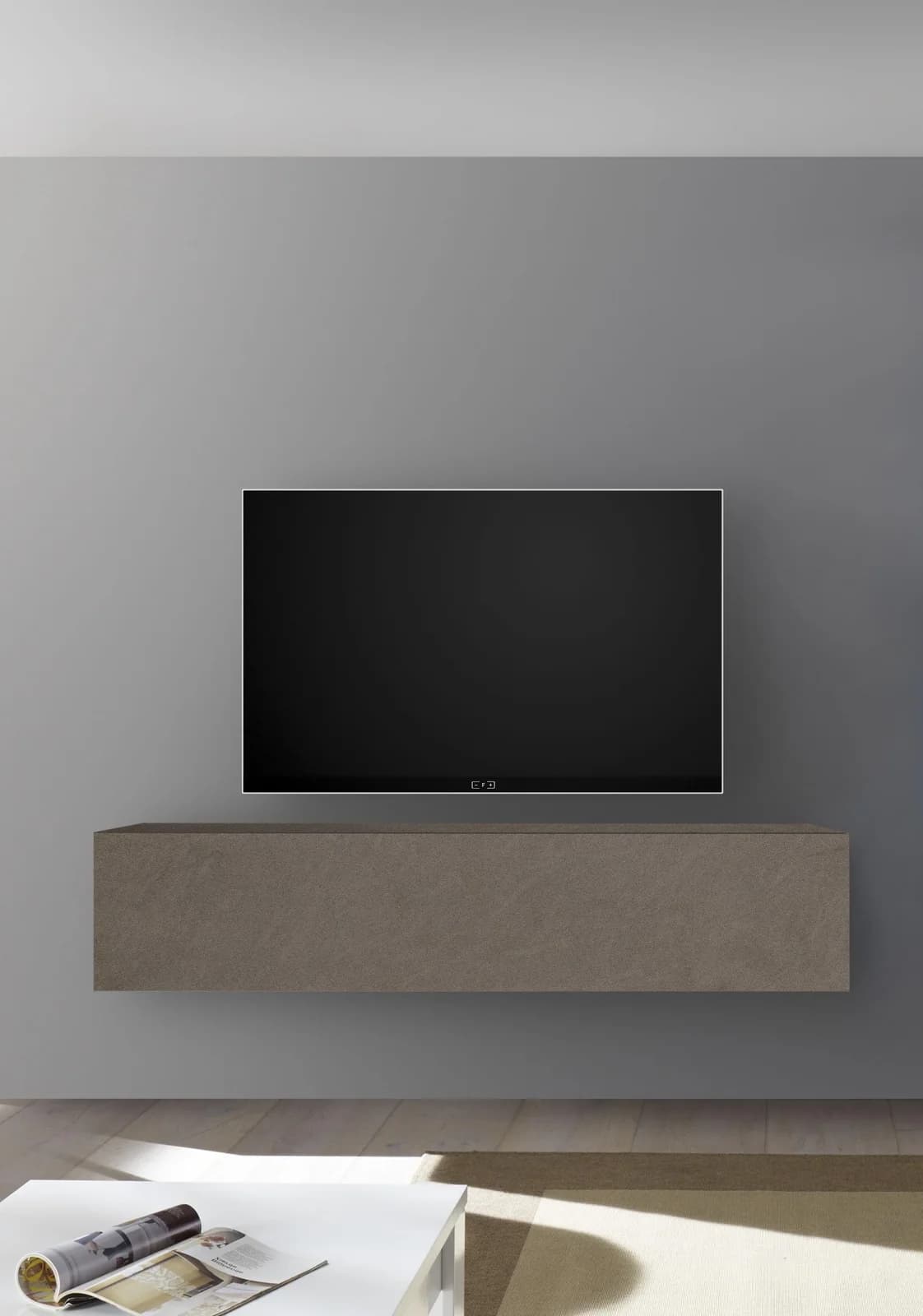 HOME AFFAIRE Infinity TV-Schrank Wandmontage Bronzo Matt
