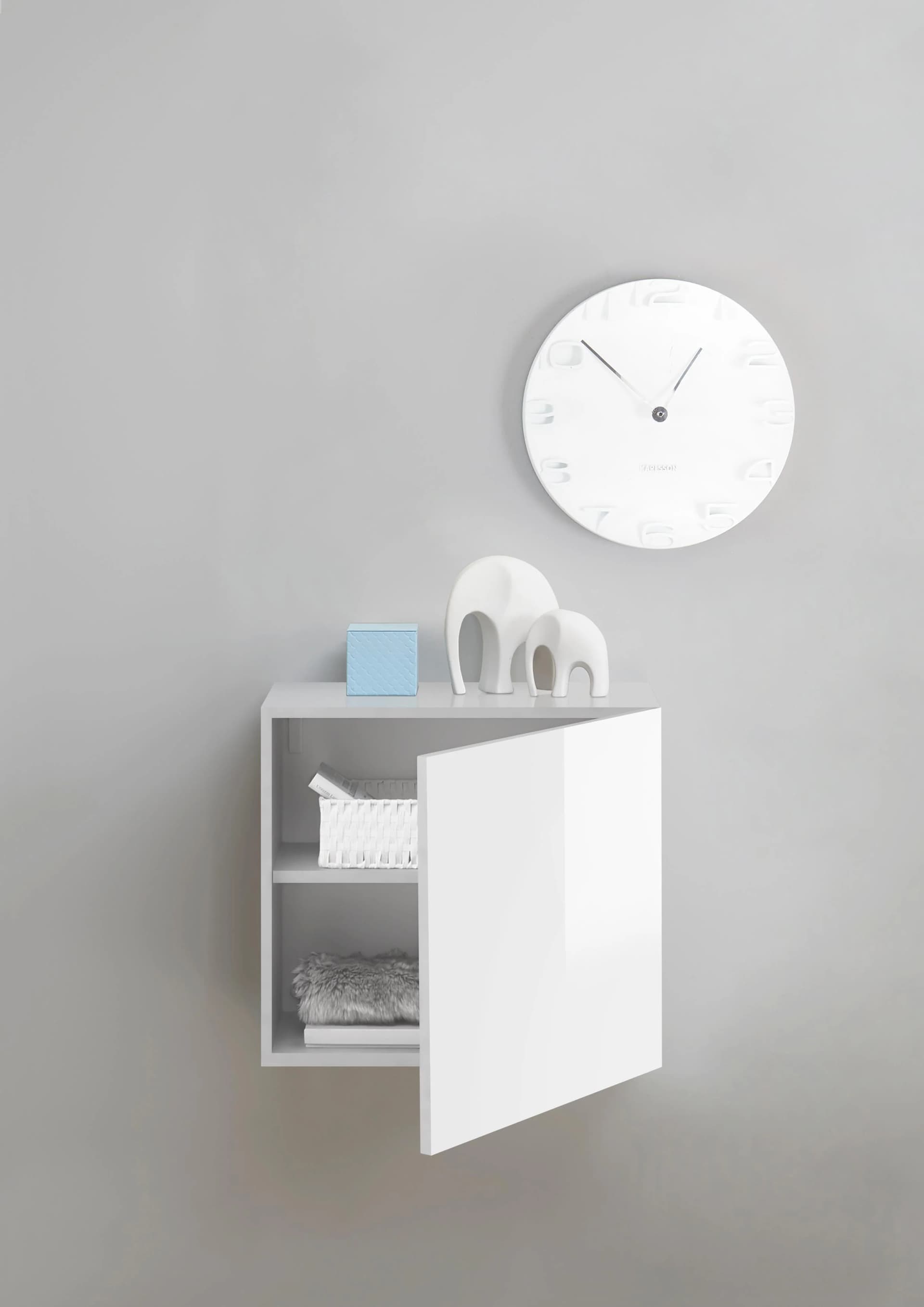 HOME AFFAIRE Infinity Garderobenschrank Weiß Hochglanz