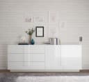HOME AFFAIRE Sideboard Jupiter Weiß Hochglanz Modern Bild 2