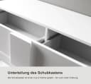 HOME AFFAIRE Sideboard Jupiter Weiß Hochglanz Modern Bild 5