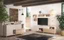HOME AFFAIRE Sideboard Monaco Weiß Braun Soft-Close Bild 5