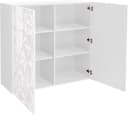 HOME AFFAIRE Prisma Highboard Weiß Hochglanz Siebdruck Modern Bild 3