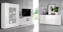 HOME AFFAIRE Prisma Vitrine Weiß Grau Hochglanz Lack Bild 4