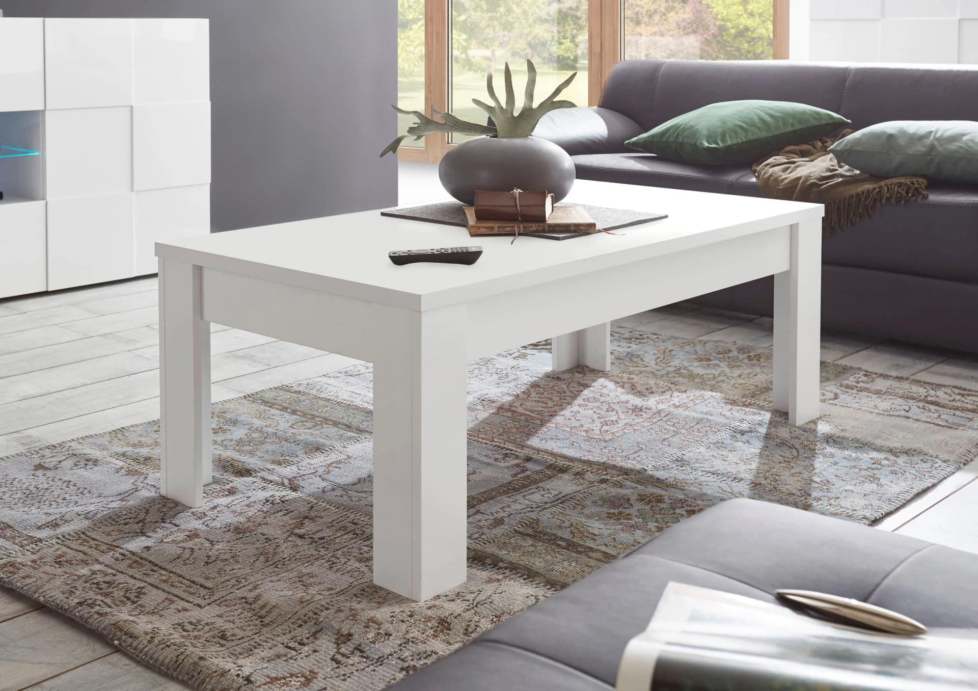 Home Affaire Couchtisch Sky Weiß Lack Matt Rechteck
