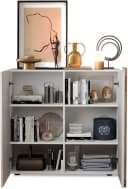 HOME AFFAIRE Highboard Venus Weiß Hochglanz Eiche Cadiz Bild 1