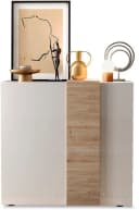 HOME AFFAIRE Highboard Venus Weiß Hochglanz Eiche Cadiz Bild 2