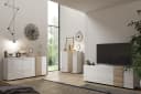 HOME AFFAIRE Highboard Venus Weiß Hochglanz Eiche Cadiz Bild 3