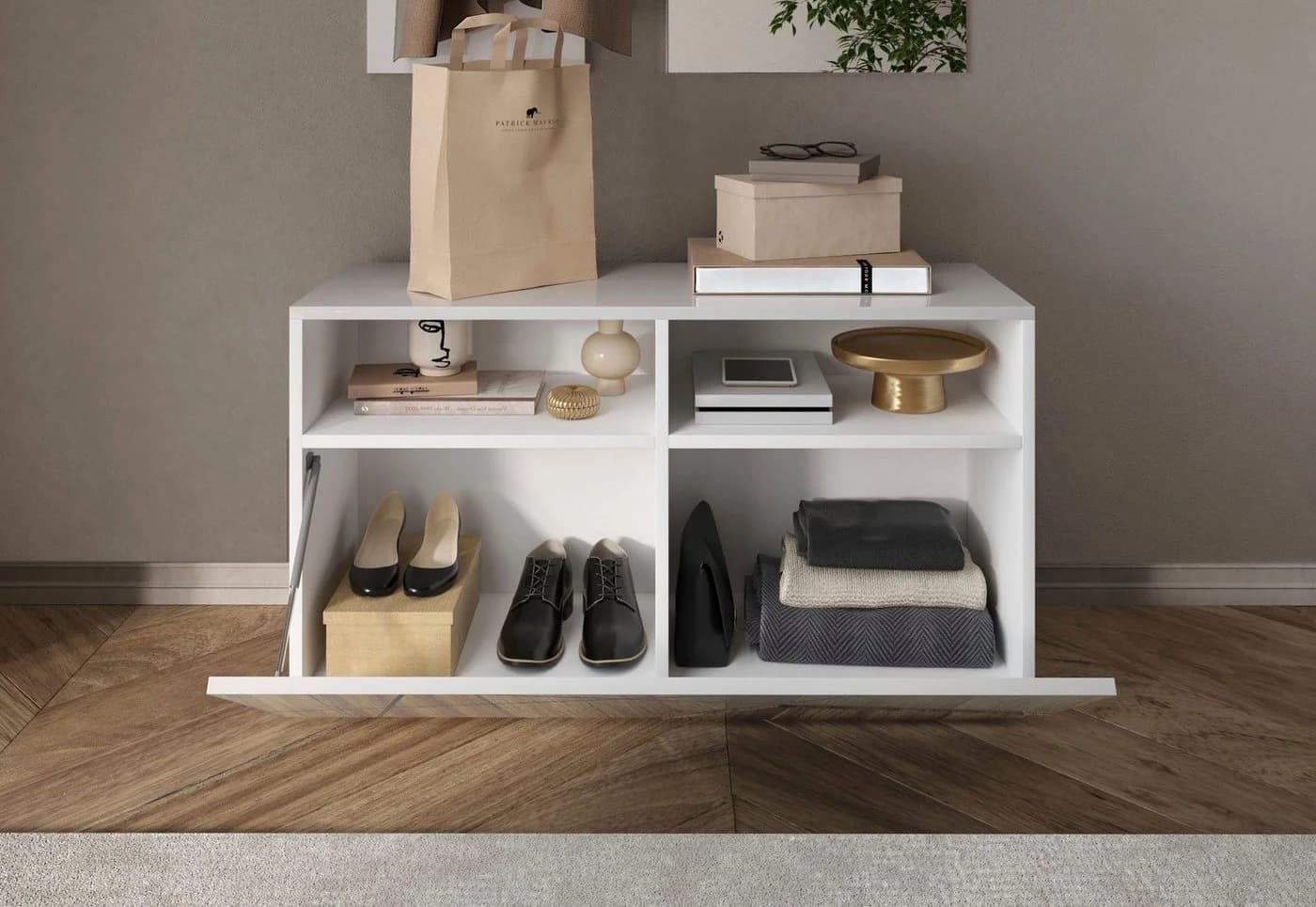Schuhschrank INOSIGN Vittoria Weiß Hochglanz Lack - Bild 4