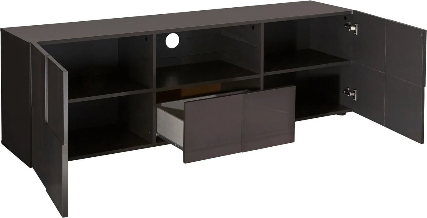Home affaire Lowboard Dama 181 cm Grau Hochglanz TV-Schrank - Bild 4