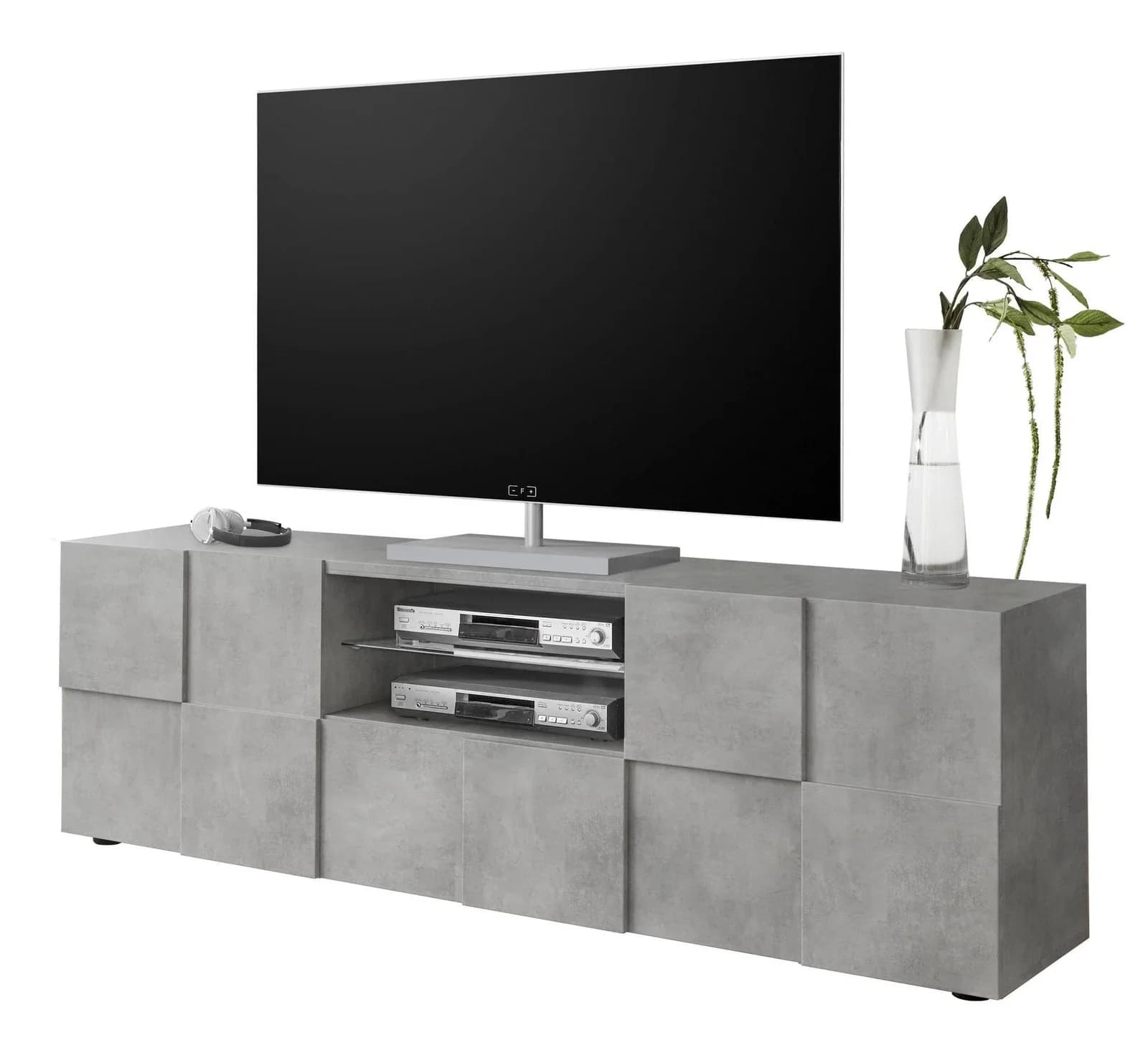 Home Affaire Lowboard Dama 181 cm Grau Beton-Optik TV-Schrank