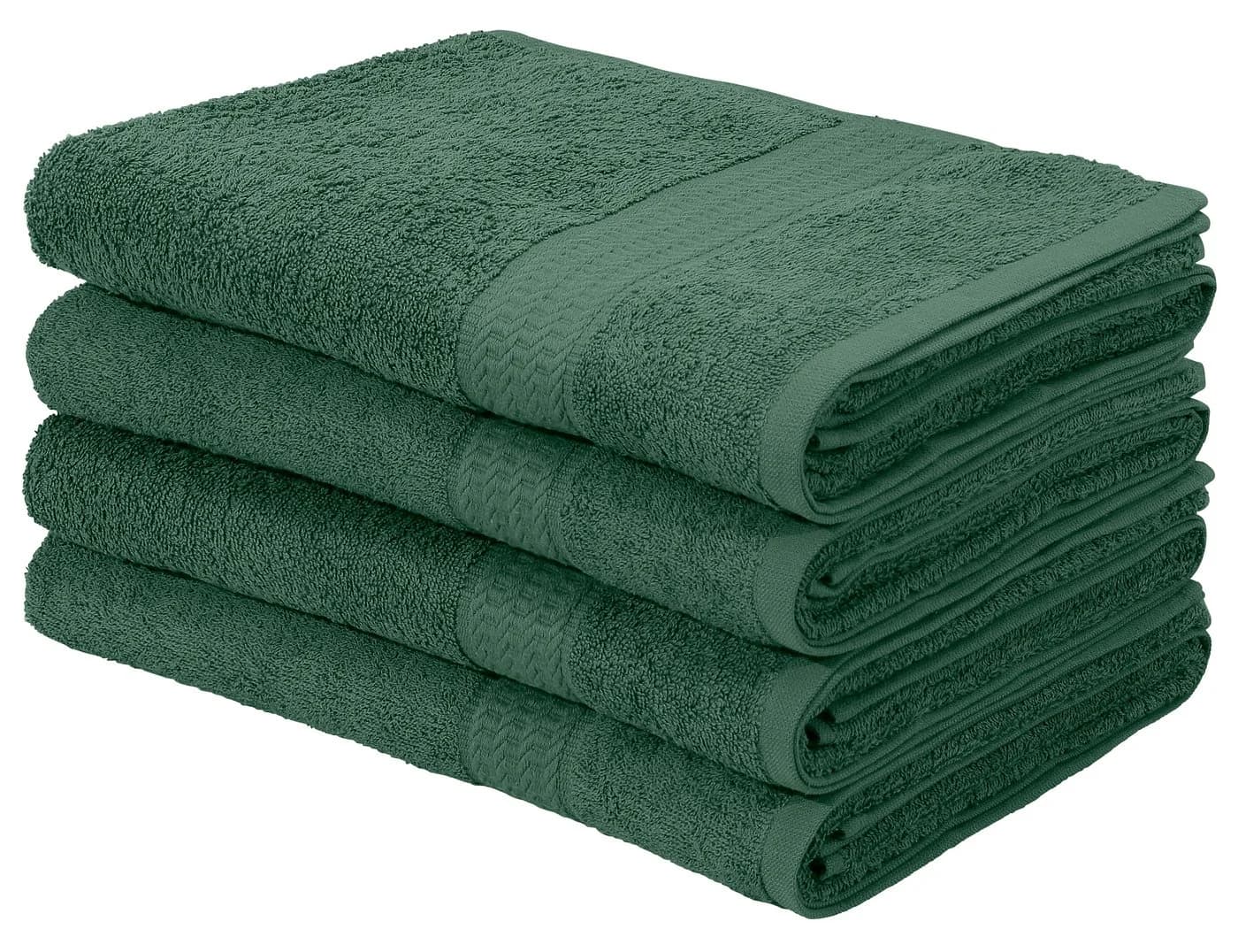 OTTO HOME Duschtuch-Set Juna Dunkelgrün 4-tlg. 100% Baumwolle - Bild 2