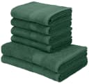 OTTO home Handtuch Set Juna 6-tlg. Dunkelgrün Baumwolle Bild 2
