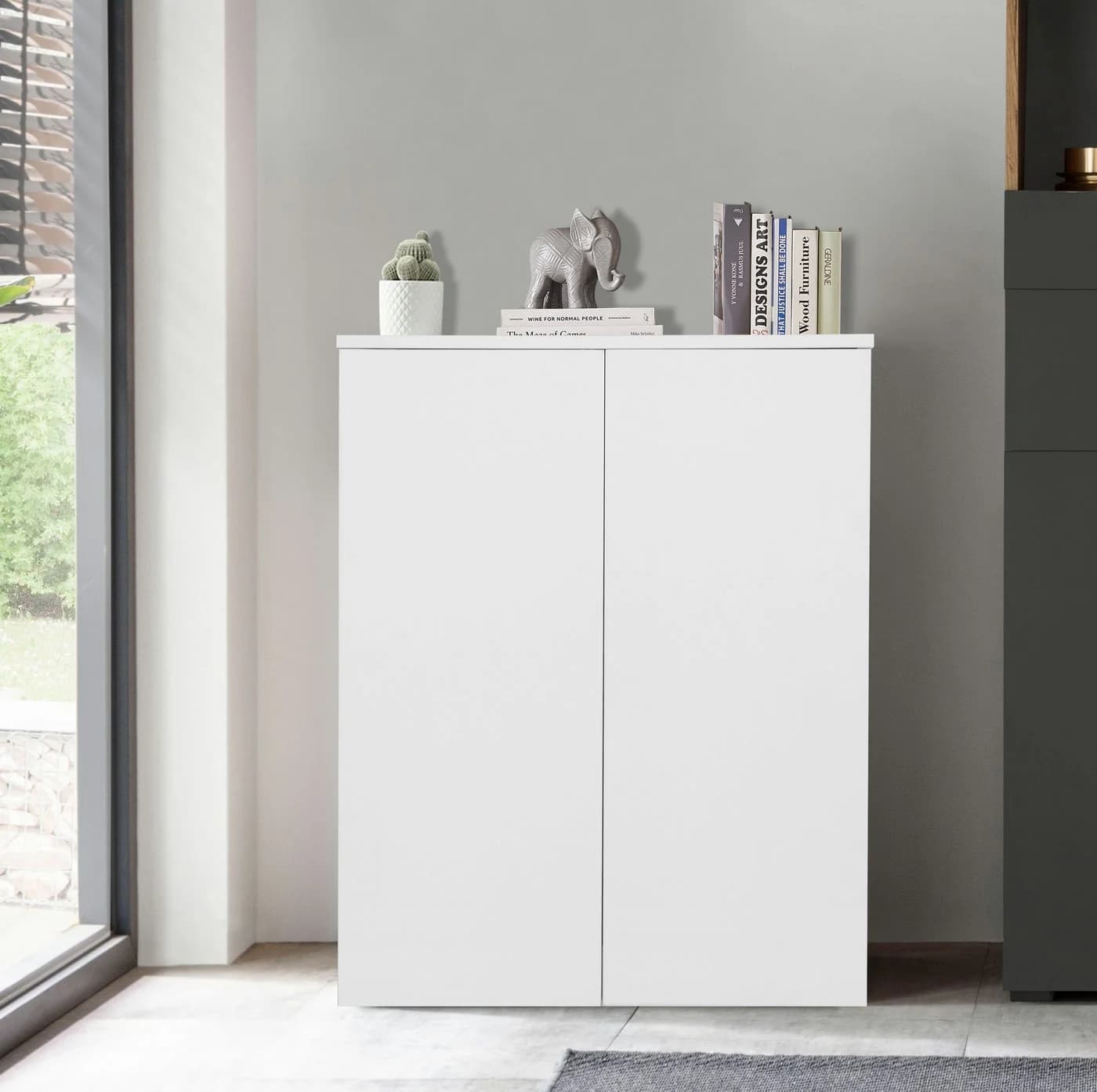 OTTO HOME Aktenschrank Jarvie Weiß Push-to-open