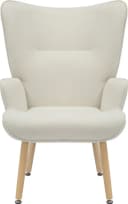 INOSIGN Relaxsessel KEADY Hochlehnsessel mit Echtholzgestell Creme Bild 1