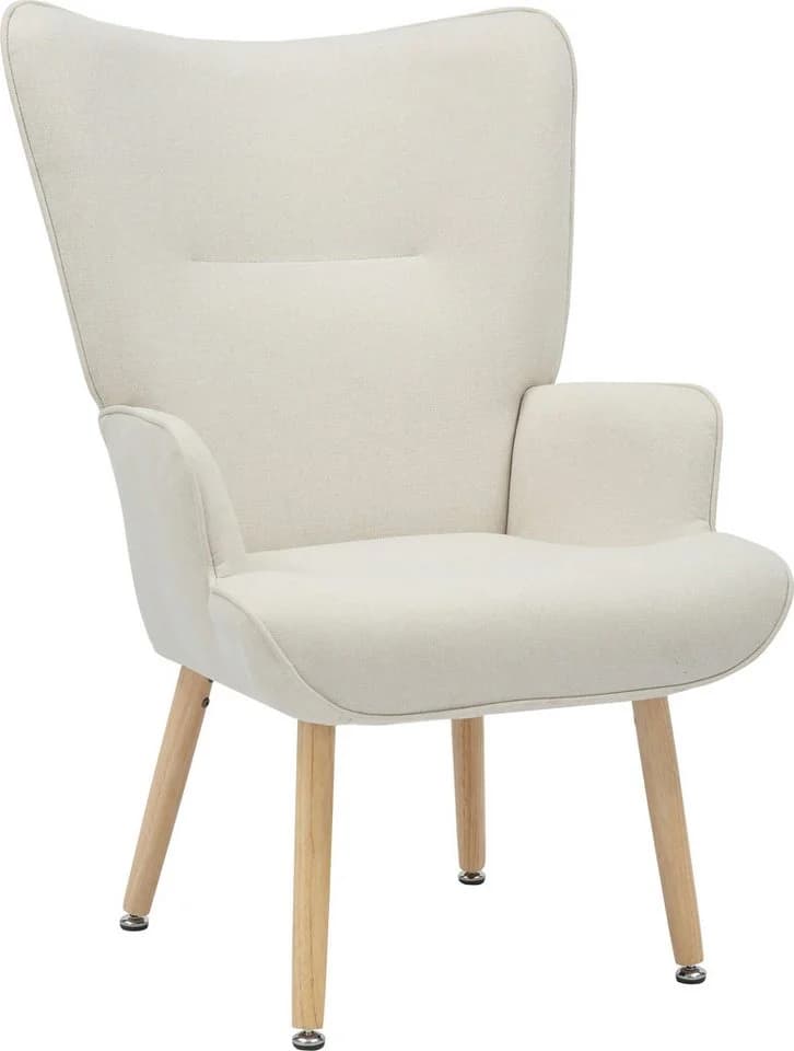 INOSIGN Relaxsessel KEADY Hochlehnsessel mit Echtholzgestell Creme - Bild 3