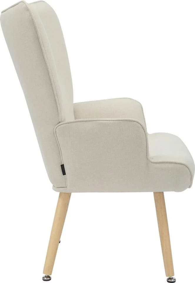 INOSIGN Relaxsessel KEADY Hochlehnsessel mit Echtholzgestell Creme - Bild 5