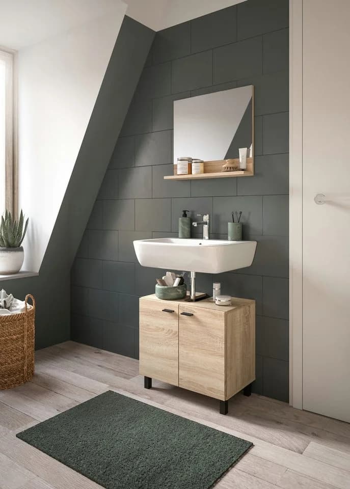 Badmöbel-Set WELLTIME Tampa 57cm Eiche Sonoma Nachbildung - Bild 2