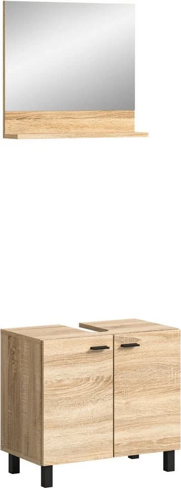 Badmöbel-Set WELLTIME Tampa 57cm Eiche Sonoma Nachbildung - Bild 4