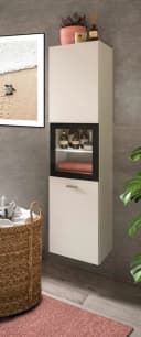 Welltime Hochschrank Tampa Weiß Nachbildung Badschrank Bild 1