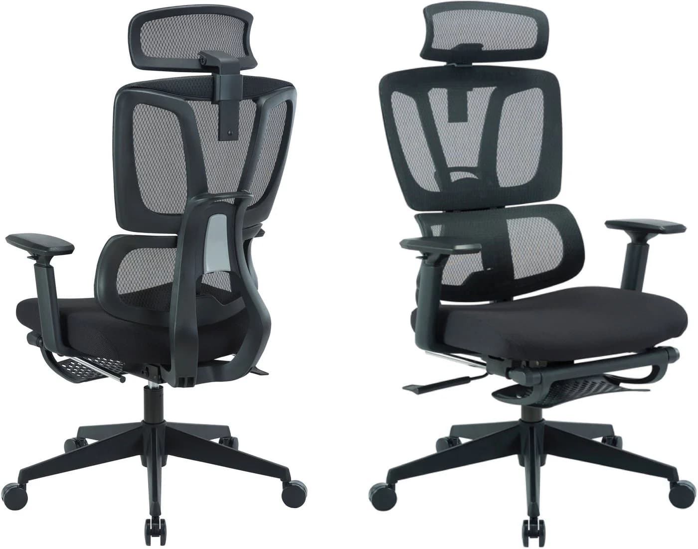 OTTO HOME Bürostuhl ZELLINA Schwarz mit Lordosenstütze und Mesh-Sitz - Bild 2
