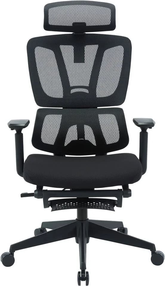OTTO HOME Bürostuhl ZELLINA Schwarz mit Lordosenstütze und Mesh-Sitz - Bild 4
