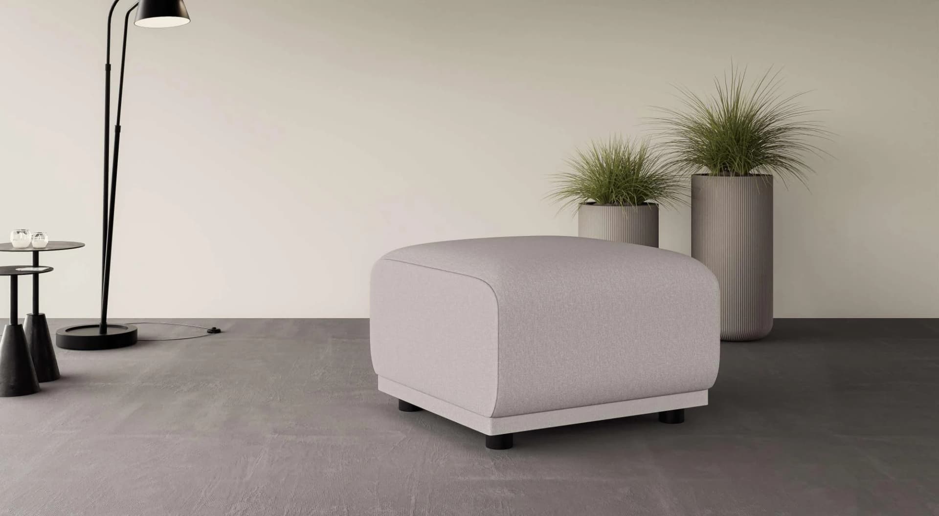 Home Affaire Polsterhocker TAMMO Beige Polyester