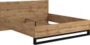 HOME AFFAIRE Bettgestell Bronne Industrial Design Braun/Schwarz Bild 1