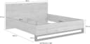 HOME AFFAIRE Bettgestell Bronne Industrial Design Braun/Schwarz Bild 5