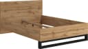 HOME AFFAIRE Bettgestell Bronne Industrial Design Braun/Schwarz Bild 1