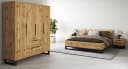 HOME AFFAIRE Bronne Schlafzimmer-Set 4-tlg. Braun Holzwerkstoff Bild 2