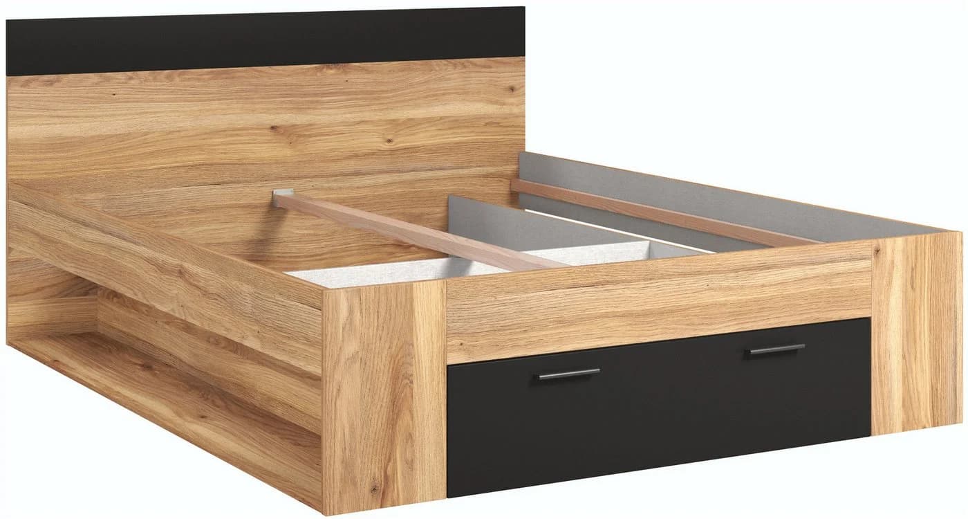 Home Affaire Bettgestell Faweza 160/180 cm Stauraumbett mit Schublade
