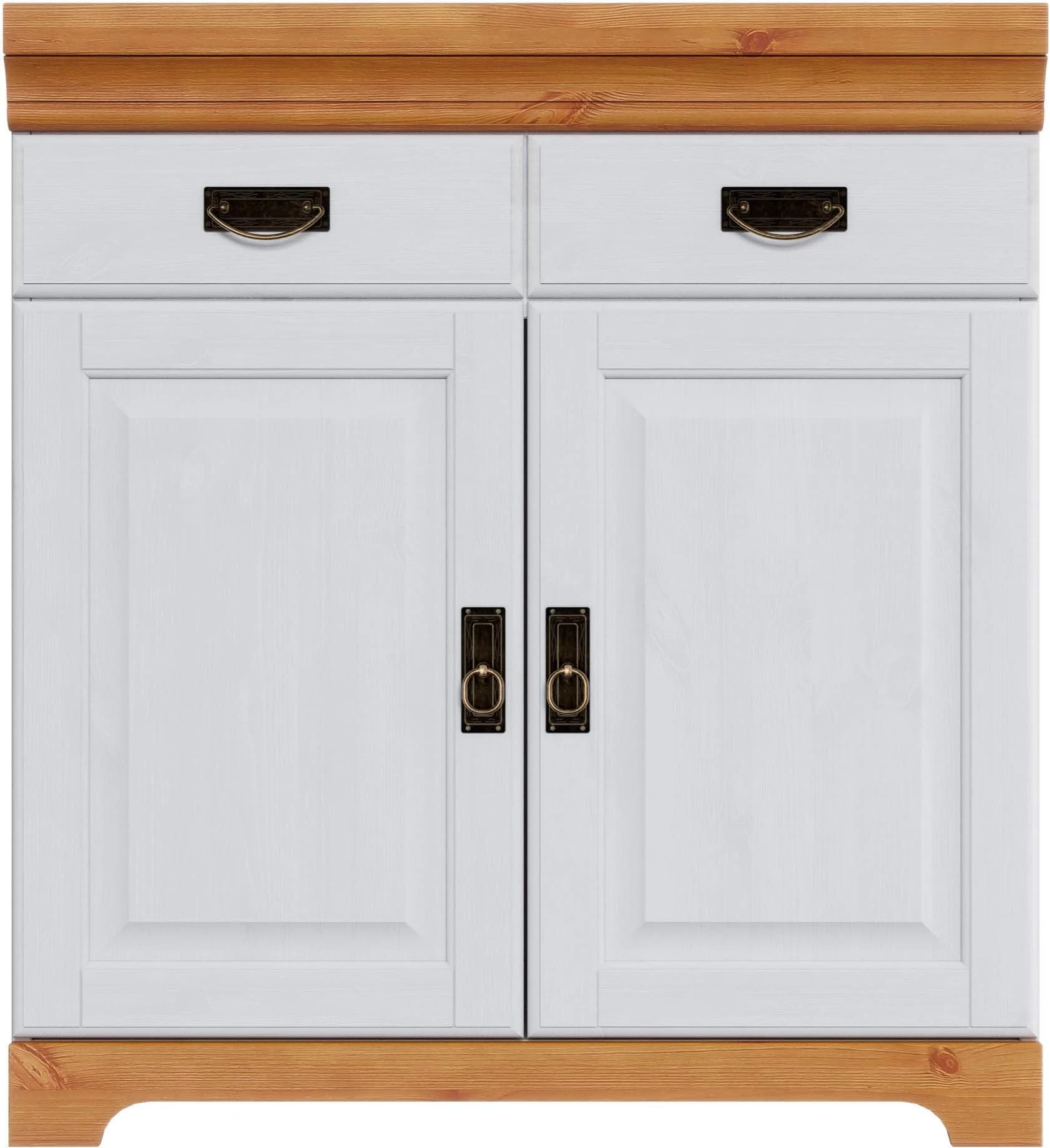 OTTO HOME Spülenschrank Rügen Weiß Kiefer Massivholz