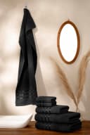 Bruno Banani Handtuch Set Clement 6-tlg. Anthrazit 100% Baumwolle Bild 1