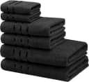 Bruno Banani Handtuch Set Clement 6-tlg. Anthrazit 100% Baumwolle Bild 2