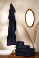 Bruno Banani Handtuch Set Clement 6-tlg. Marineblau 100% Baumwolle Bild 1