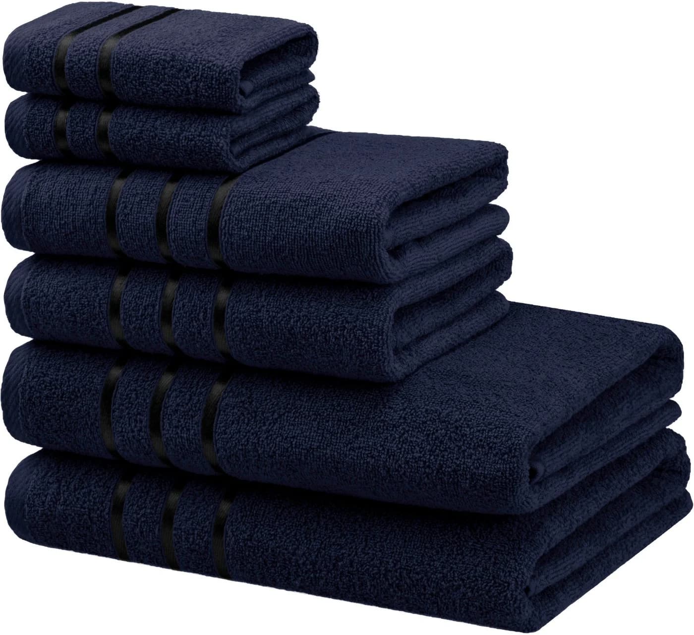 Bruno Banani Handtuch Set Clement 6-tlg. Marineblau 100% Baumwolle - Bild 2