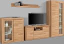 Wohnwand OTTO HOME Logo Kernbuche teilmassiv Vitrine Lowboard Bild 4
