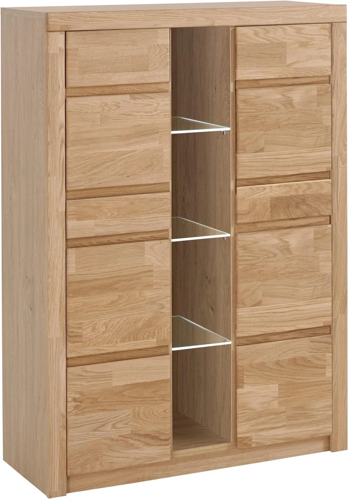 OTTO HOME Highboard Silkeborg Eiche Massivholz Fronten