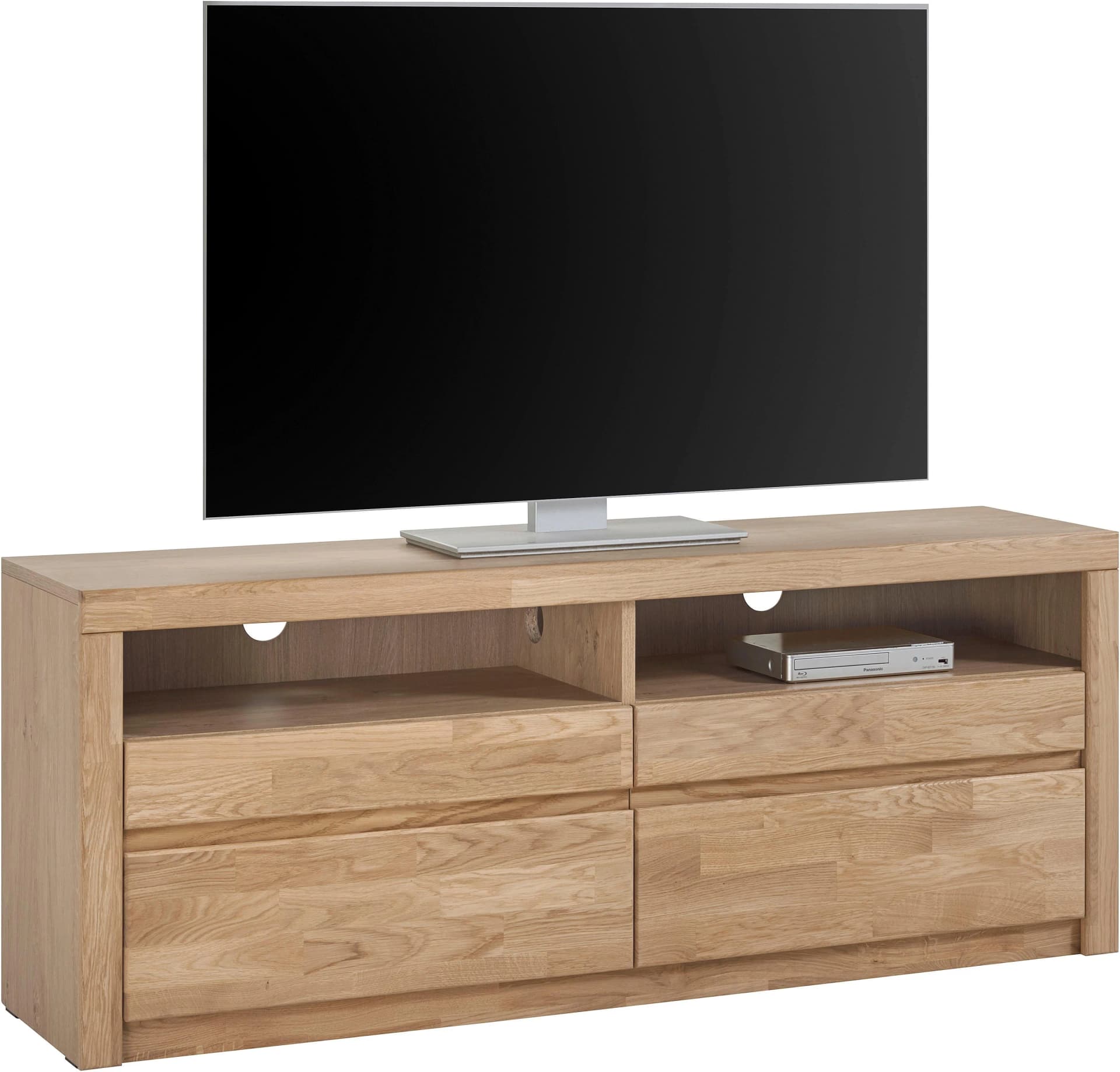 OTTO HOME Lowboard Silkeborg Eiche teilmassiv braun