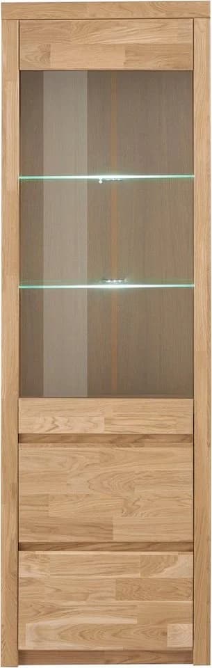 OTTO HOME Vitrine Silkeborg75 Eiche teilmassiv geölt mit Glaseinsatz - Bild 2