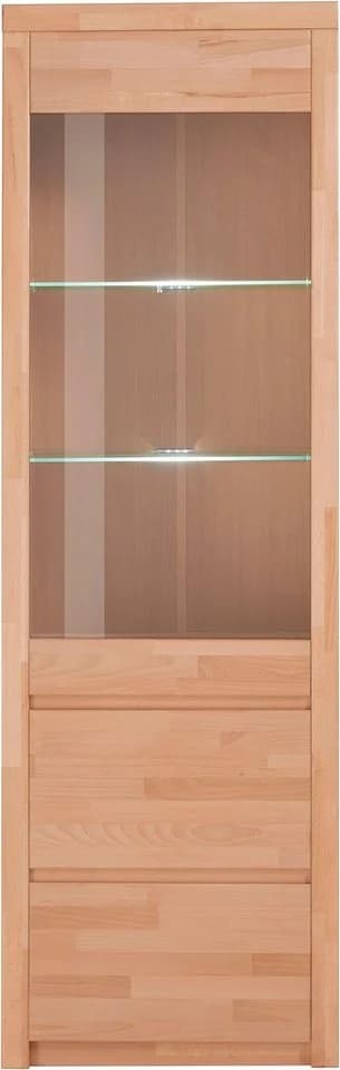Vitrine OTTO HOME Silkeborg75 Kernbuche Teilmassiv mit Glaseinsatz - Bild 2